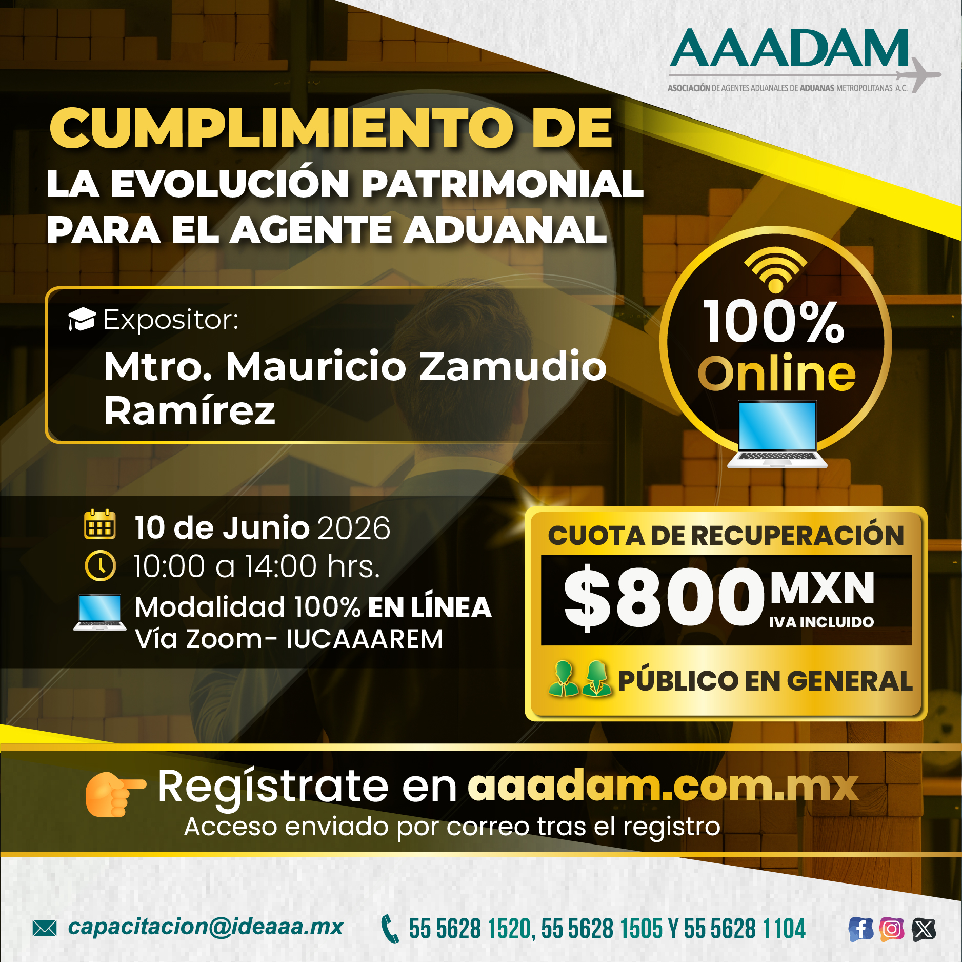 CUMPLIMIENTO DE LA EVOLUCIÓN PATRIMONIAL PARA EL AGENTE ADUANAL